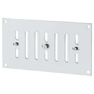 Hit & Miss Vent - 165 x 89mm - Satin Aluminium