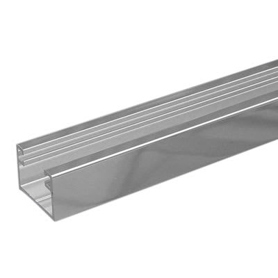 Dry Glazing 2500mm Channel - 10mm Glass Shower Doors & Panels - Polished Aluminium
