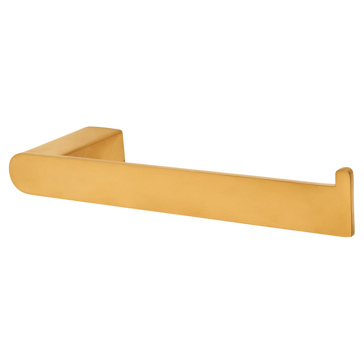 Designer Square Towel Rail - 220 x 65 x 35mm - PVD Satin Brass