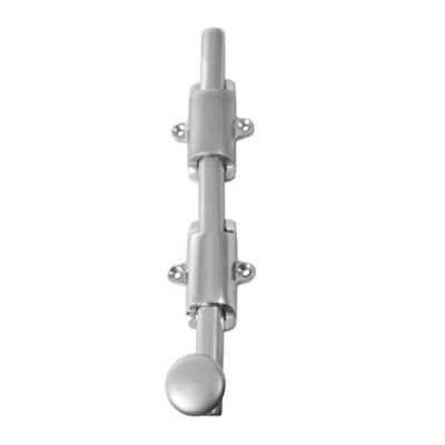 French Door Bolt/Flat Section Bolt - 508 x 42mm - Satin Chrome
