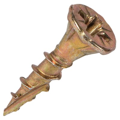 Cutter Pozi Countersunk Wood Screws - 4.0 x 16mm - Yellow Zinc - Pack of 200