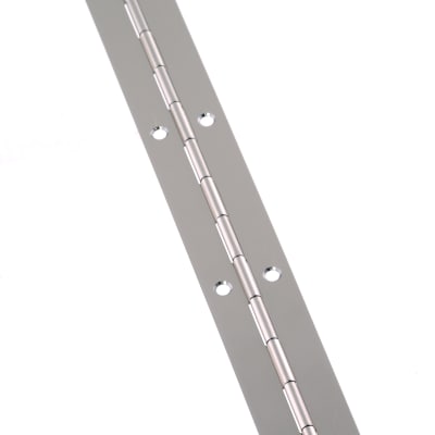 Steel Continuous Piano Hinge - 1850 x 25 x 0.7mm - Nickel Plated