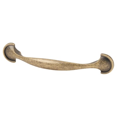 Raven 24mm D-Bar Cabinet Pull Handle - 96mm Centres - Antique Brass
