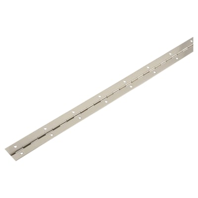 Steel Continuous Piano Hinge - 1830 x 32 x 0.7mm - Nickel Plated