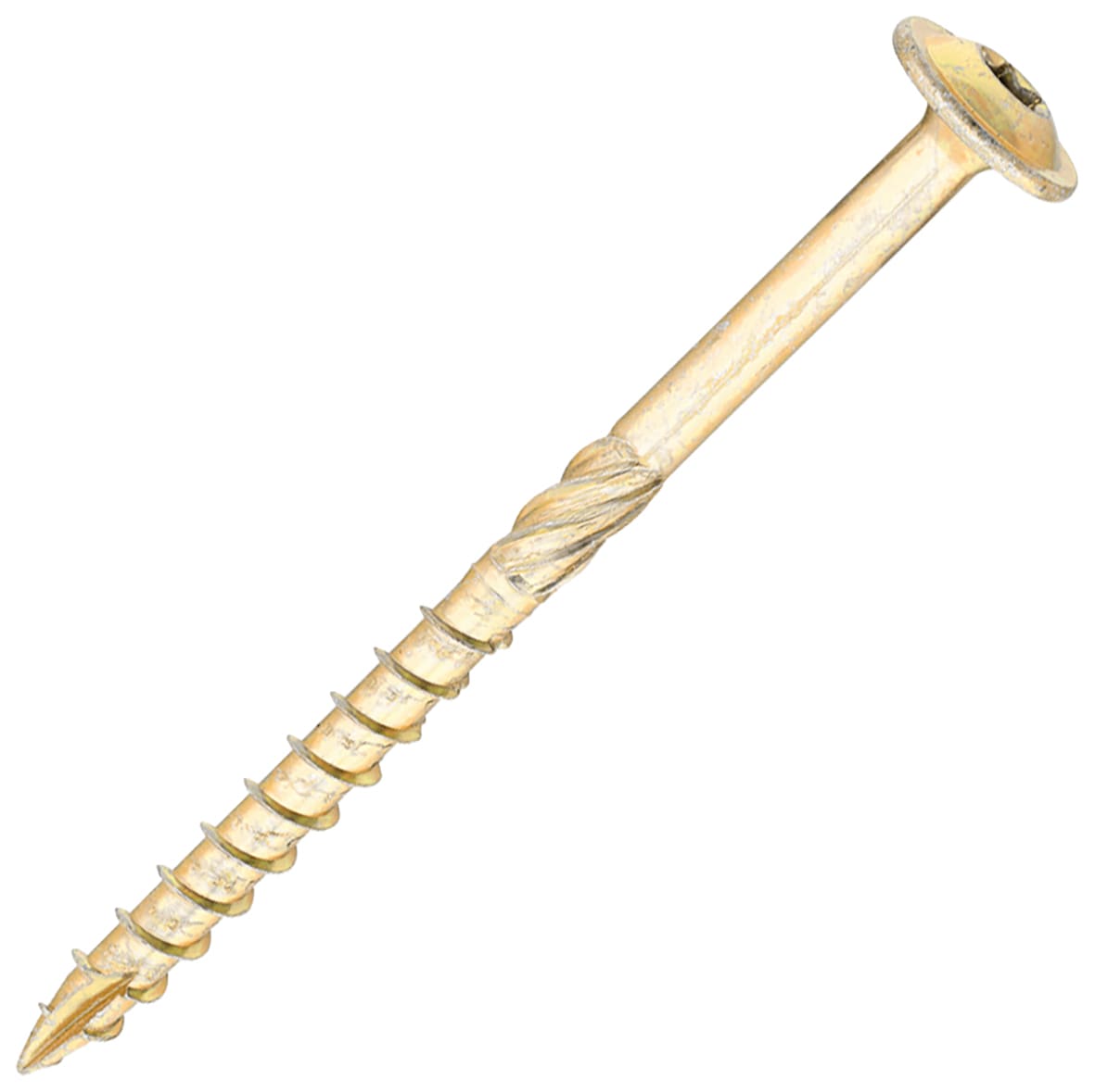 Timber Frame Screws Wafer Head - 6.7 x 95mm - Yellow Zinc - Pack of 50