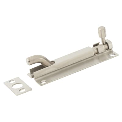 Satin Stainless Steel Necked Barrel Bolt - 100 x 38mm