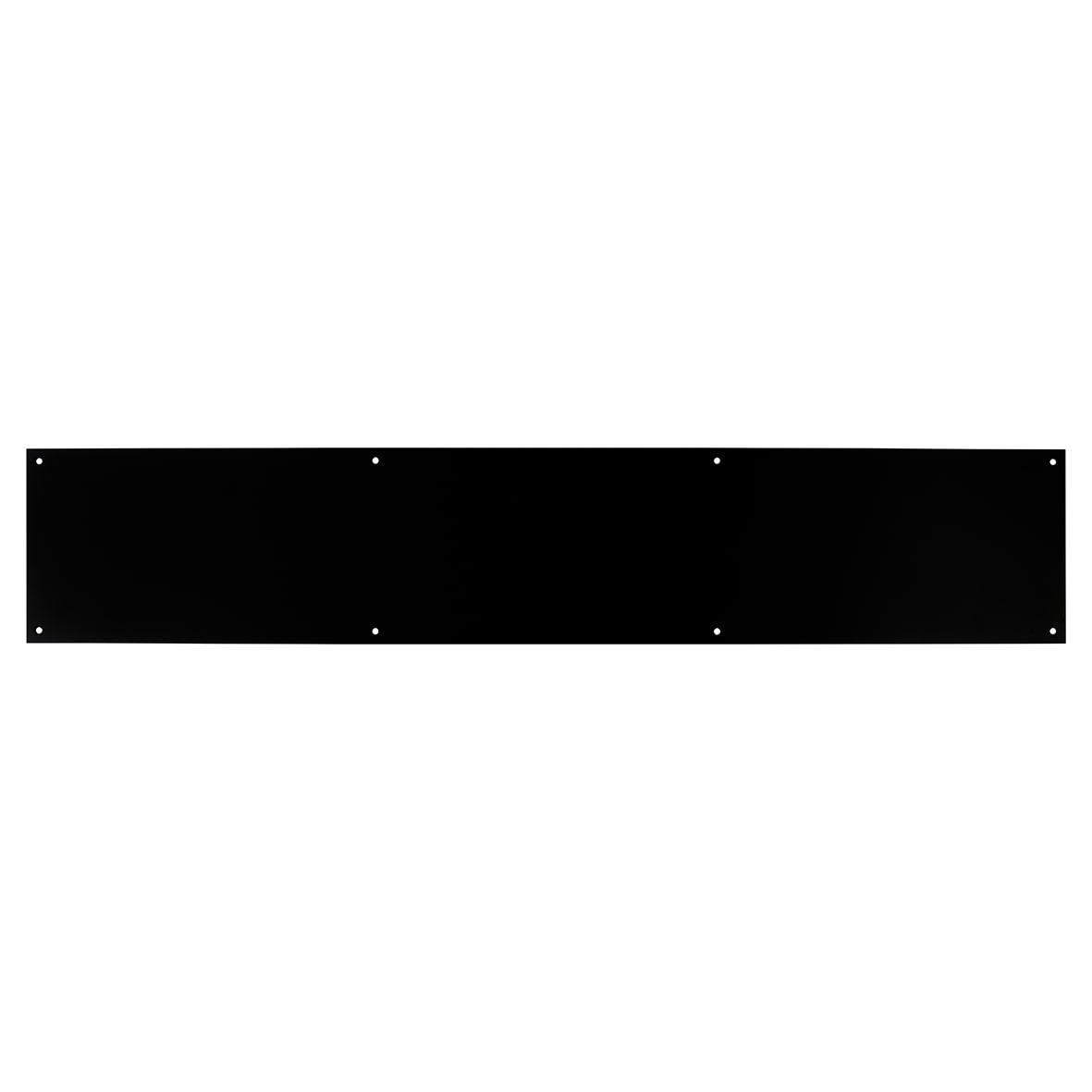 Stainless Steel Kick Plate - 800 x 150 x 1.2mm - 8 Screw Holes - Matt Black