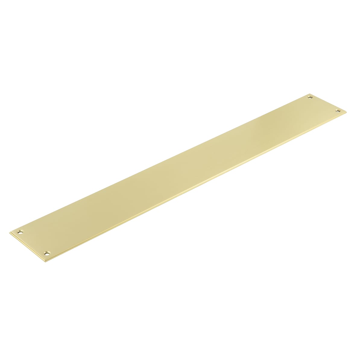 316 Stainless Steel Finger Plate - 550 x 74 x 3mm - Satin Brass