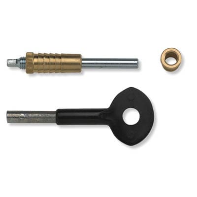 6P119/8K104 Tap in Sash Rail Screws - Pack of 6 with 1 Key