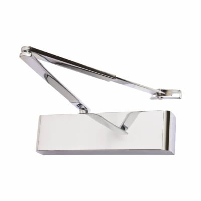 Overhead Fire Door Closer - Power Size 2-5 - Push/Pull Mounting - Polished Stainless Steel