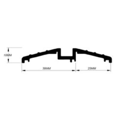 Watershed Seal - 2100mm Length - TKS Threshold - Inward/Outward Opening Doors - Silver