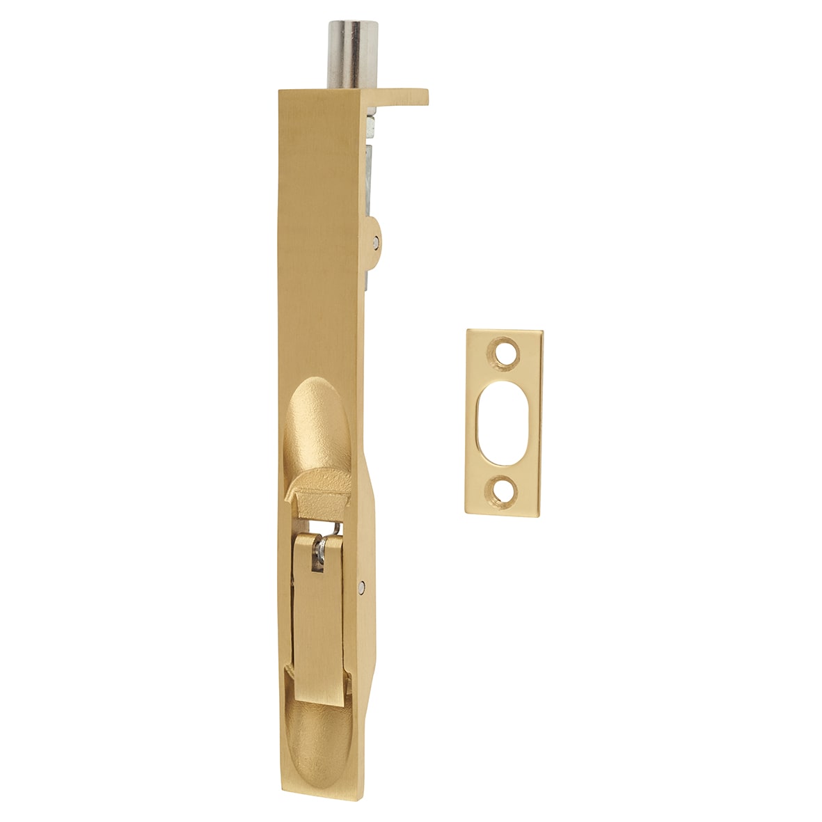 Lever Action Flush Bolt - 150 x 20mm - Fire Rated - Square - Satin Brass