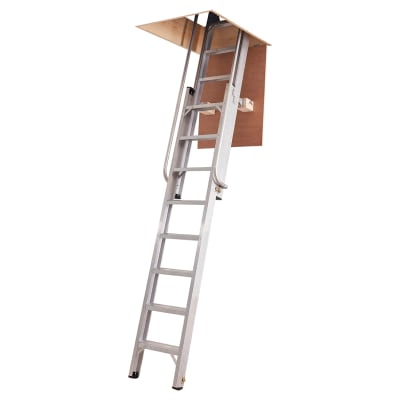 Aluminium Deluxe Loft Ladder - 2310 - 3250mm Height