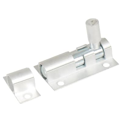 Brushed Aluminium Straight Barrel Bolt - 38 x 25mm