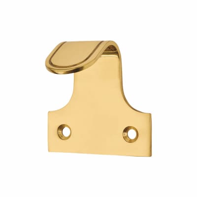 Quality Sash Window Finger Lift - 50 x 35mm - Polished Brass