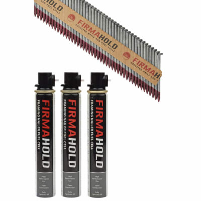 FirmaHold First Fix Nail and Gas - Ring - 34° Angled - 2.8 x 50mm - HDGV - 3 Fuel Cells