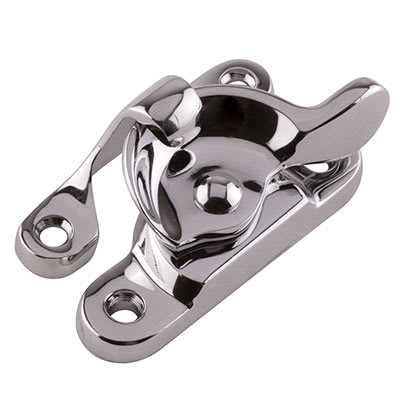 Heavy Duty Fitch Sash Window Fastener - 65 x 23mm - Polished Chrome