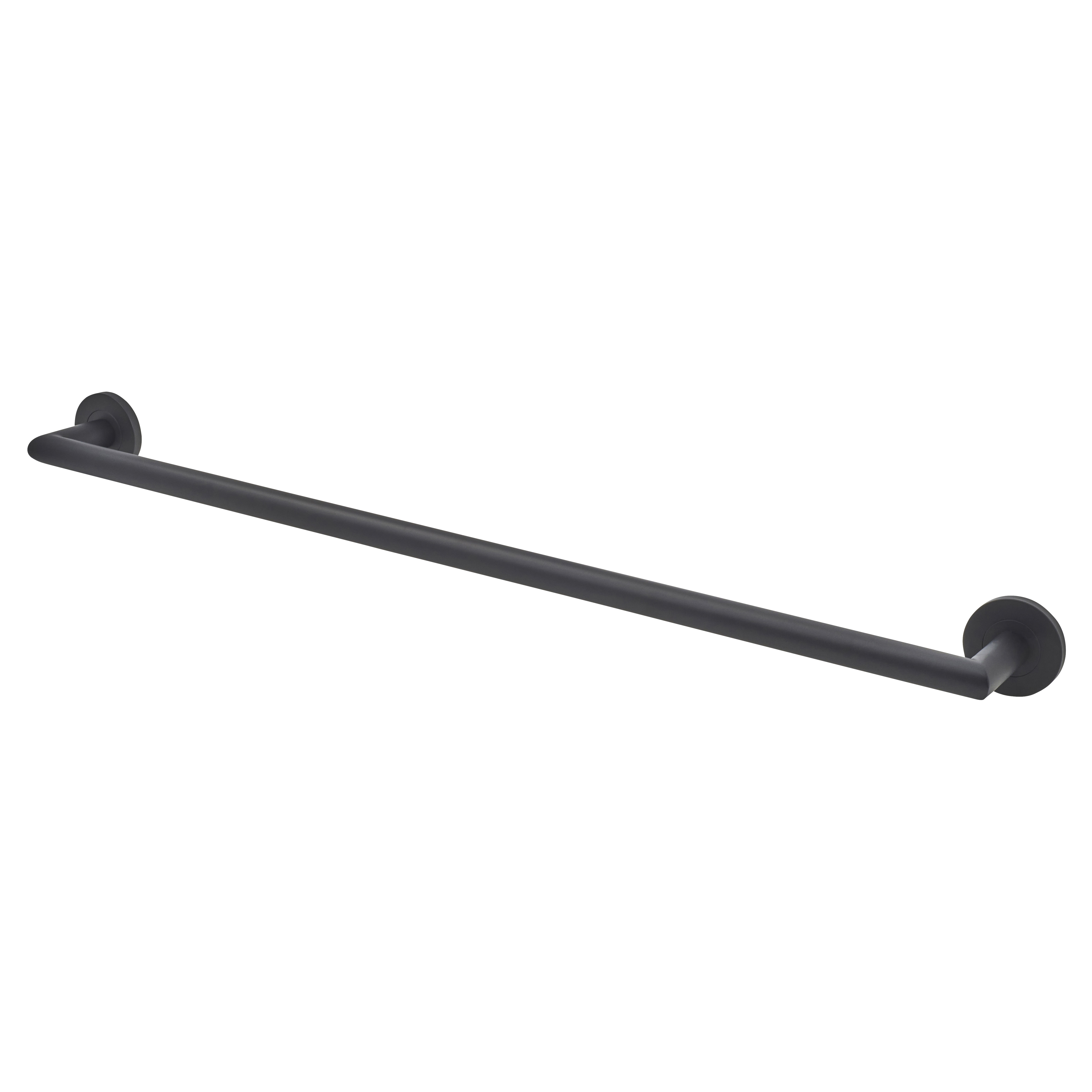Classic Round Towel Rail - 653 x 67 x 19mm - Matt Black