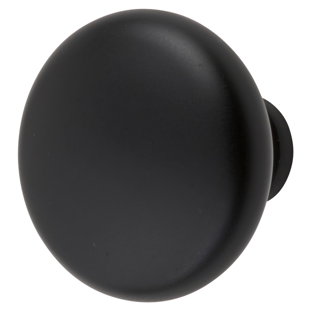 Wade Round Cabinet Knob - 38mm Diameter - Matt Black