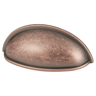 Millard Cabinet Cup Handle - 76mm Centres - Antique Copper