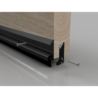 XRD Rain Deflector with Rubber Seal - 914mm Length - Inward/Outward Opening Doors - Black