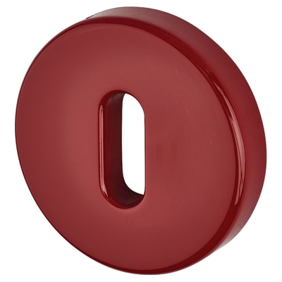 Nylon Escutcheon - 52mm Diameter - Keyhole - Rouge Red - Pair