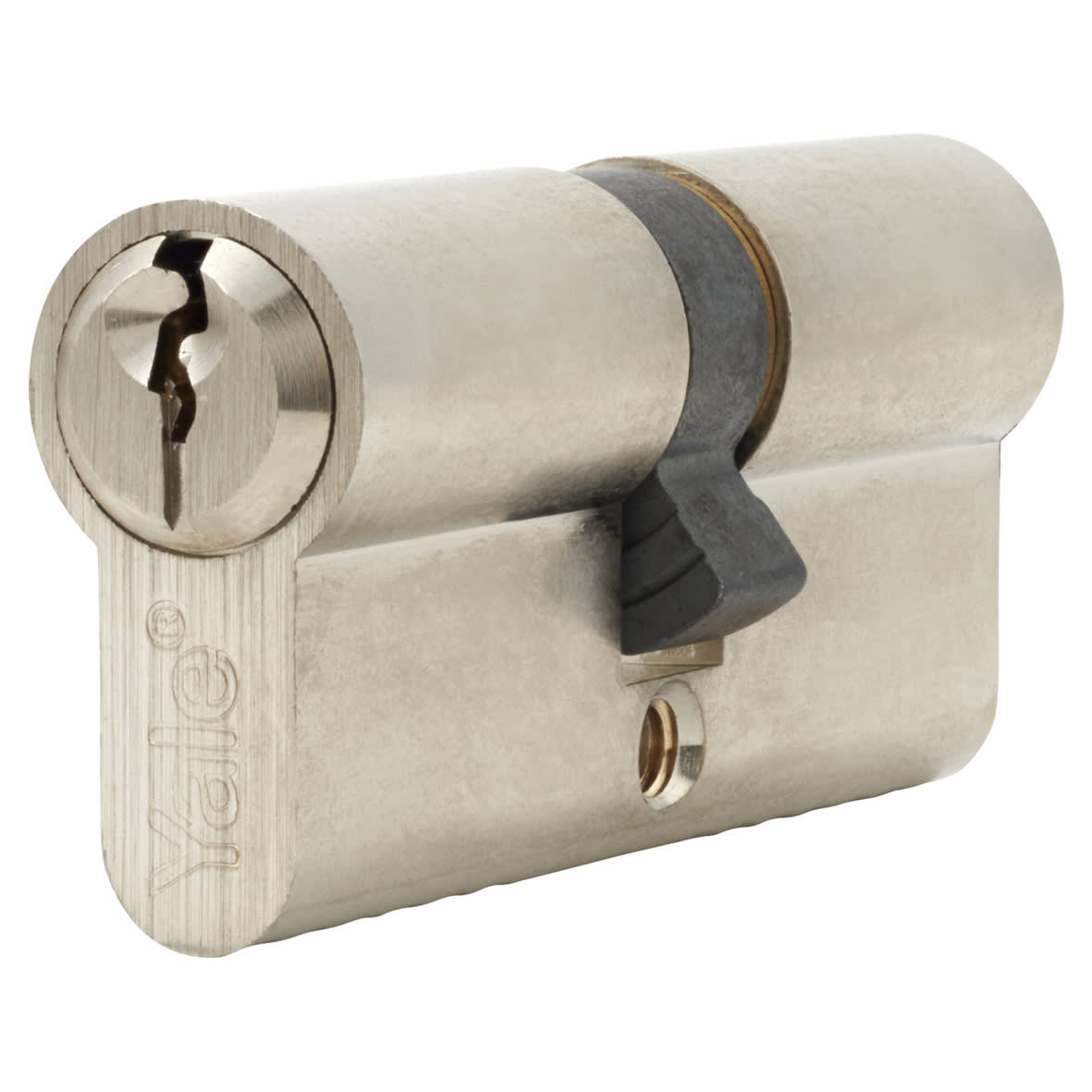 6 Pin 70mm Euro Double Cylinder - 35 + 35mm - Satin Nickel - Keyed to Differ