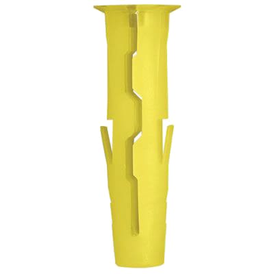 UNO Wall Plug - 5 x 24mm - Yellow - Pack of 96