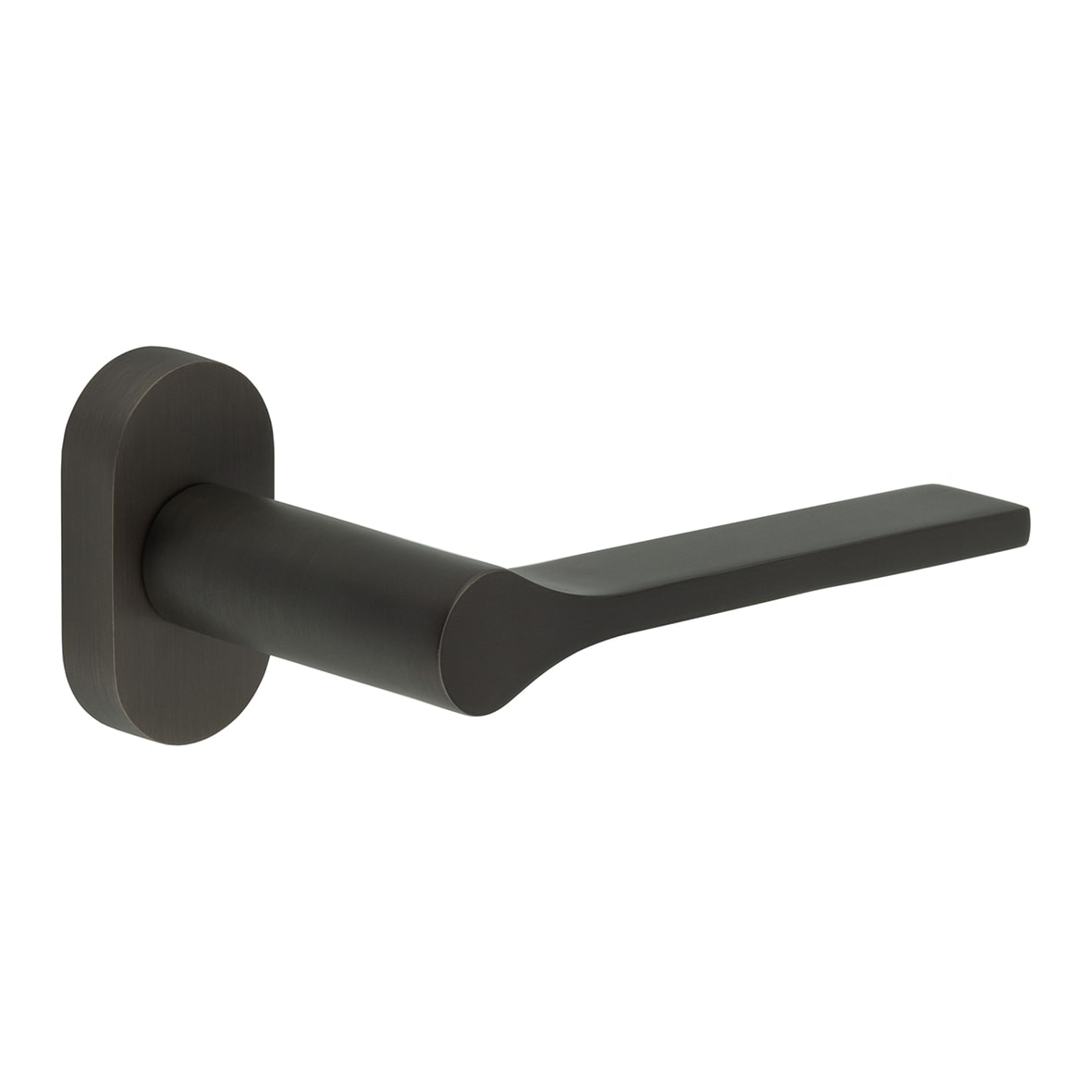 Dark Bronze uPVC Multipoint Door Handles on Oval Rose - CR-105 Range