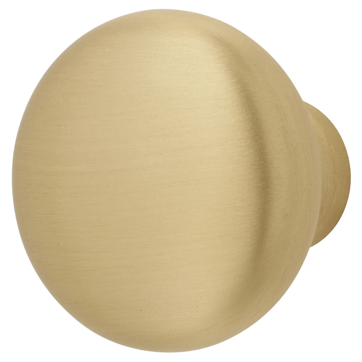 Wade Round Cabinet Knob - 32mm Diameter - Satin Brass