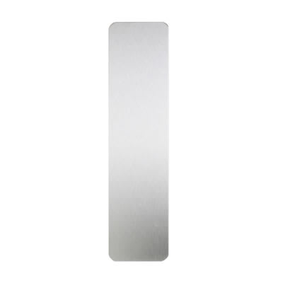 Stainless Steel Self-Adhesive Plain Finger Plate - 300 x 75 x 1.5mm - Satin