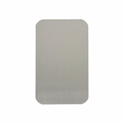 Jumbo Adhesive Fixing Escutcheon - 100 x 60mm - Blank - Satin Stainless Steel