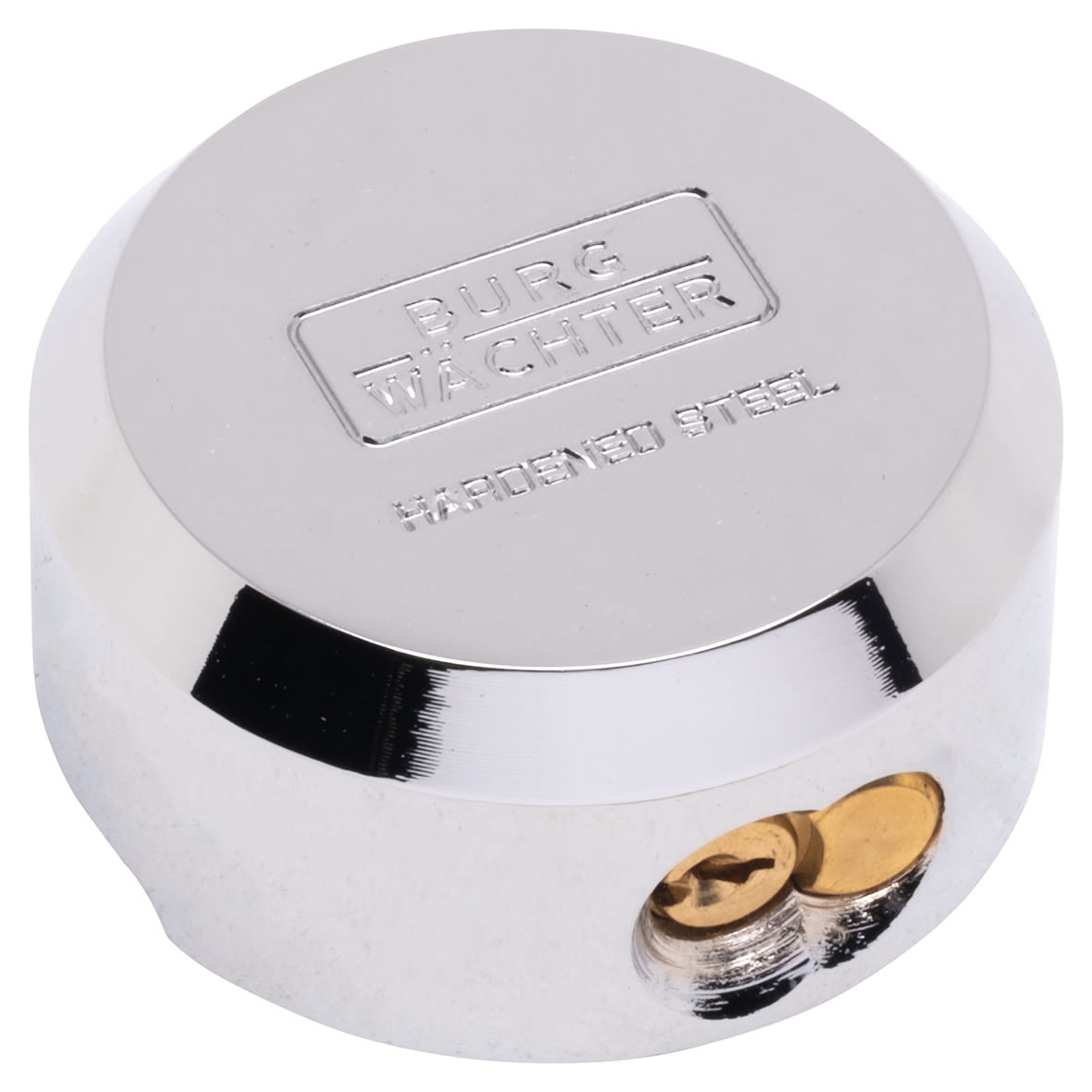 Heavy Duty Hardened Steel Van Replacement Shackleless Puck/Padlock - 73mm Diameter