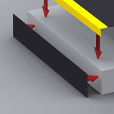 Riser Plate - 3000 x 145mm - Black