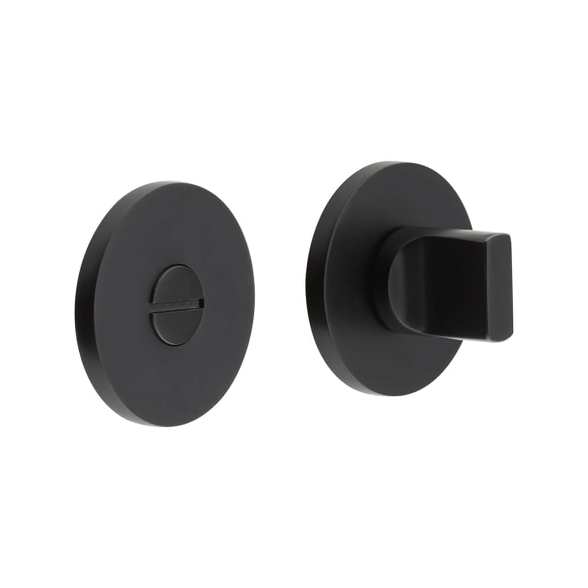 Bathroom Turn & Release - 54mm Diameter - Matt Black