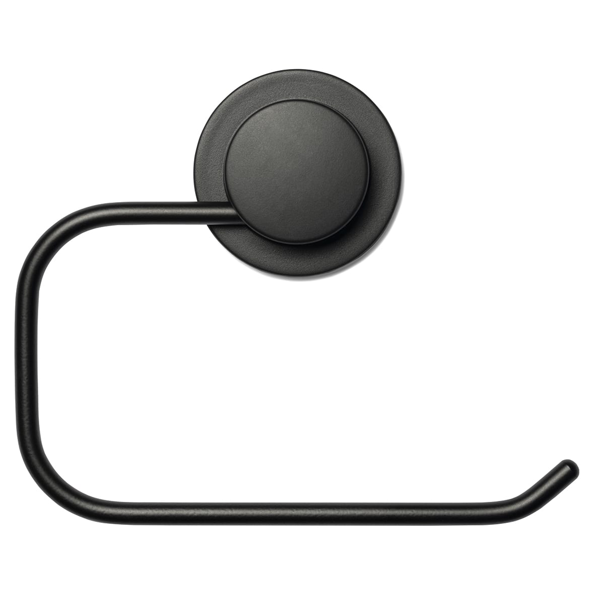 Stick 'N' Lock Toilet Roll Holder - 141 x 171 x 22mm - Matt Black