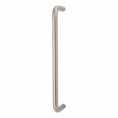 Satin Stainless Steel 16mm D-Bar Door Pull Handle - Bolt Fix - 305mm Centres