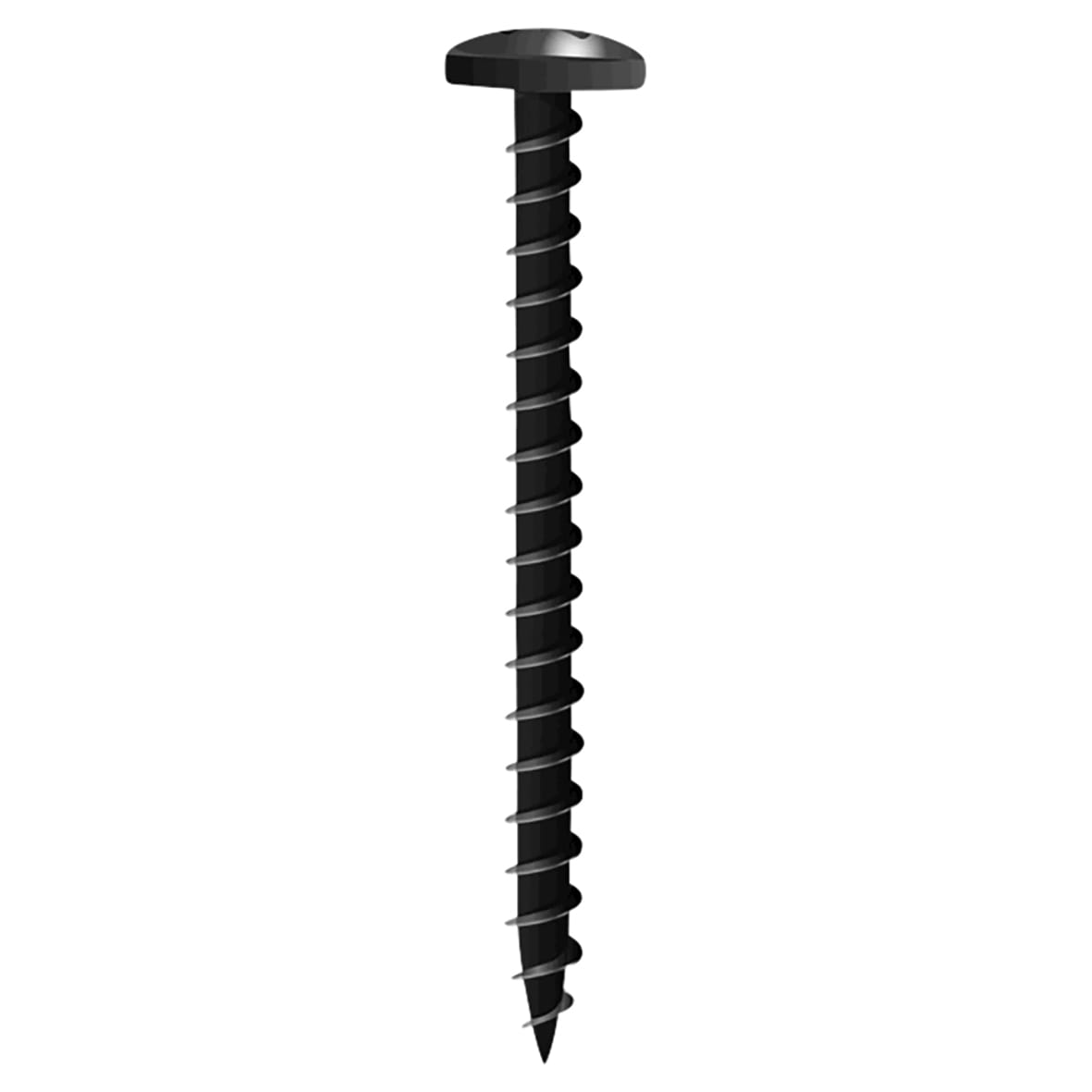 R2 Pozi Pan Head Wood Screws - 3.5 x 25mm - Black Passivated - Pack of 100