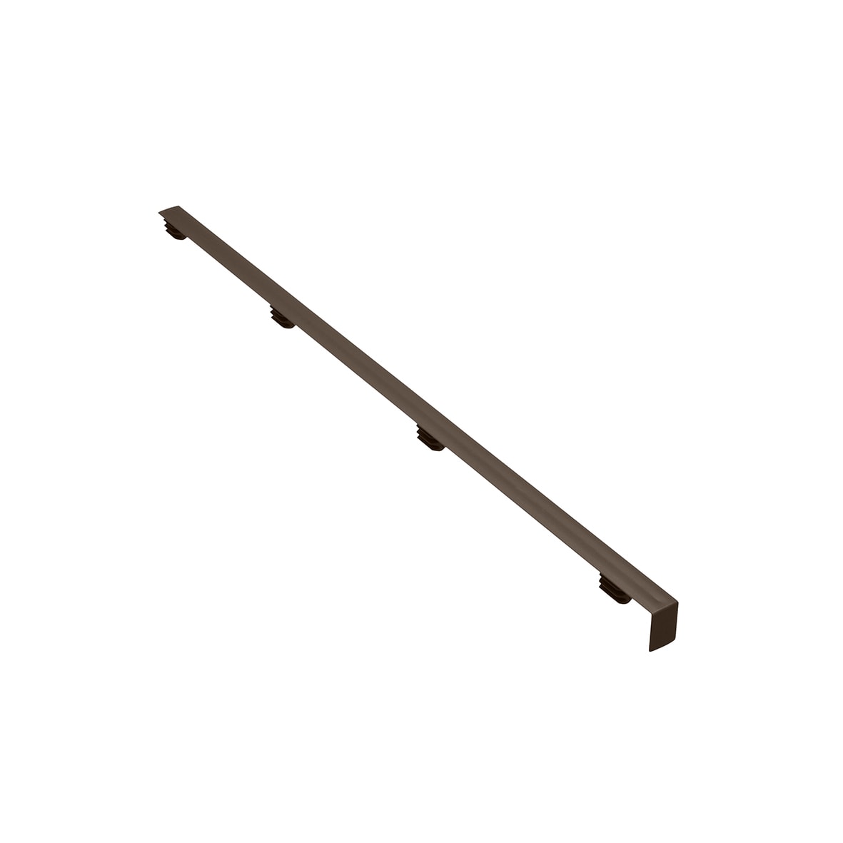 Top Track System - Click In Bracket Cover - 420mm Length - Centre - Graphite