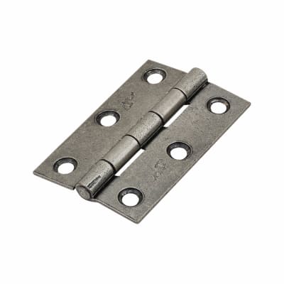 Butt Door Hinge - 76 x 51 x 1.5mm - Pewter - Pair