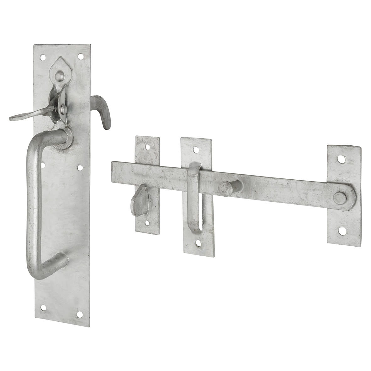 Medium Duty Council Pattern Suffolk Gate Thumb Latch - 200 x 50mm - Galvanised