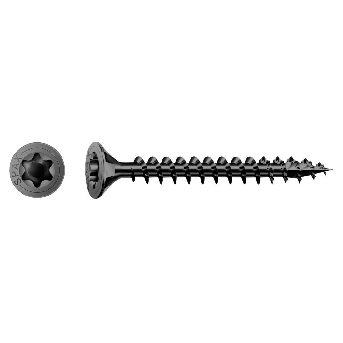 BLAX T-Star Plus Torx Countersunk Wood Screws - 4.0 x 20mm - Black Zinc Plated - Pack of 200