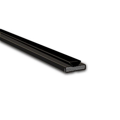 Fire & Smoke Intumescent Strip - - 10 x 4 x 2100mm with Brush - Black - Pack of 10
