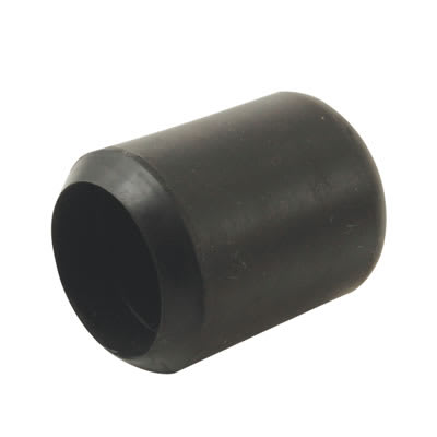 Rubber Chair Ferrules - 16 x 25mm - Black - Pack of 50