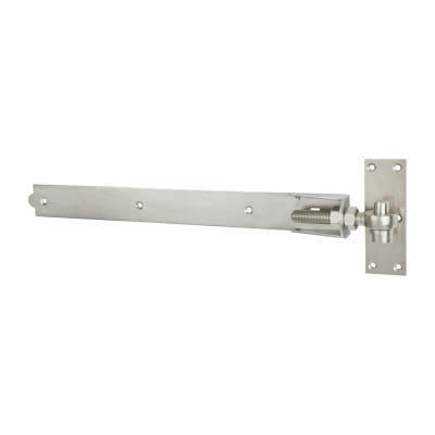 Medium Duty Adjustable Hook & Band Gate Hinge - 600 x 57mm - 316 Stainless Steel - Pair