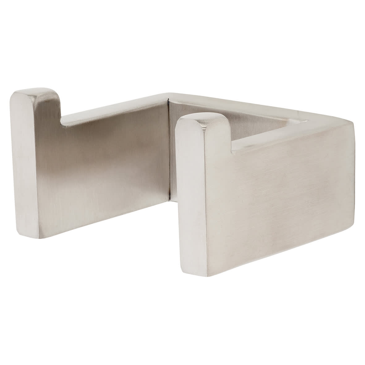 Contemporary Square Robe Hook - 68 x 60 x 40mm - Satin Stainless Steel