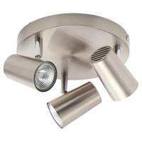 Forum Inlight Harvey 3 Light Circular Ceiling Spotlight - Satin Nickel
