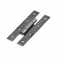 H Door Hinge - 84 x 34 x 2mm - Pewter - Pair