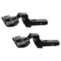 CLIP Top Soft Close Cabinet Hinge - 110° - Inset - Black Onyx - Pair