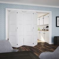 Bi-Folding Sliding Door Gear Kit - 3000mm Track - 4 Door 2 Ways - 40kg Max Door Weight